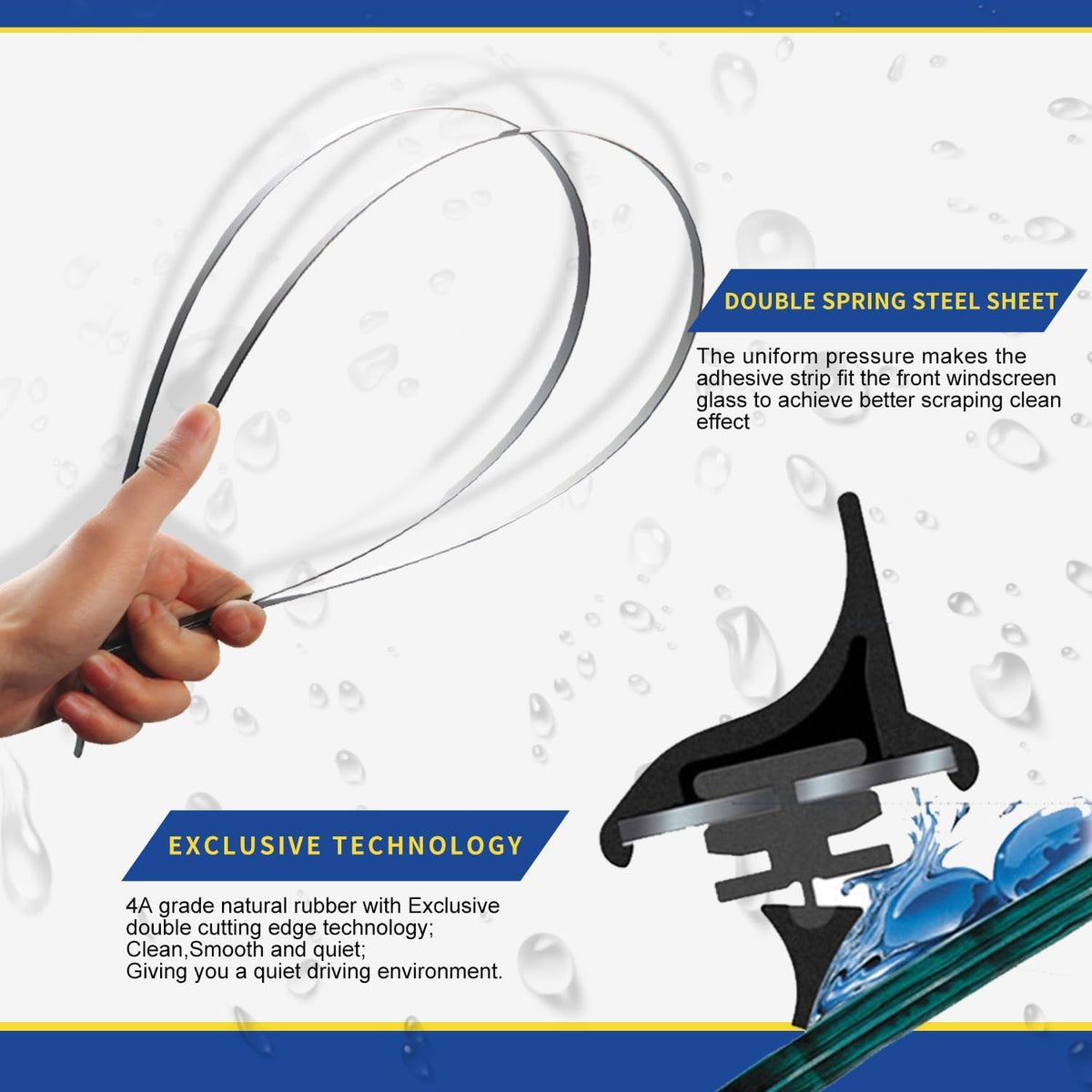 2 Wipers Factory Replacement For BMW X5 X7 2019-2024 BMW X6 2020-2024 Original Equipment Windshield Wiper Blades Set - 26"+20" Top Lock (Set of 2) Top Lock