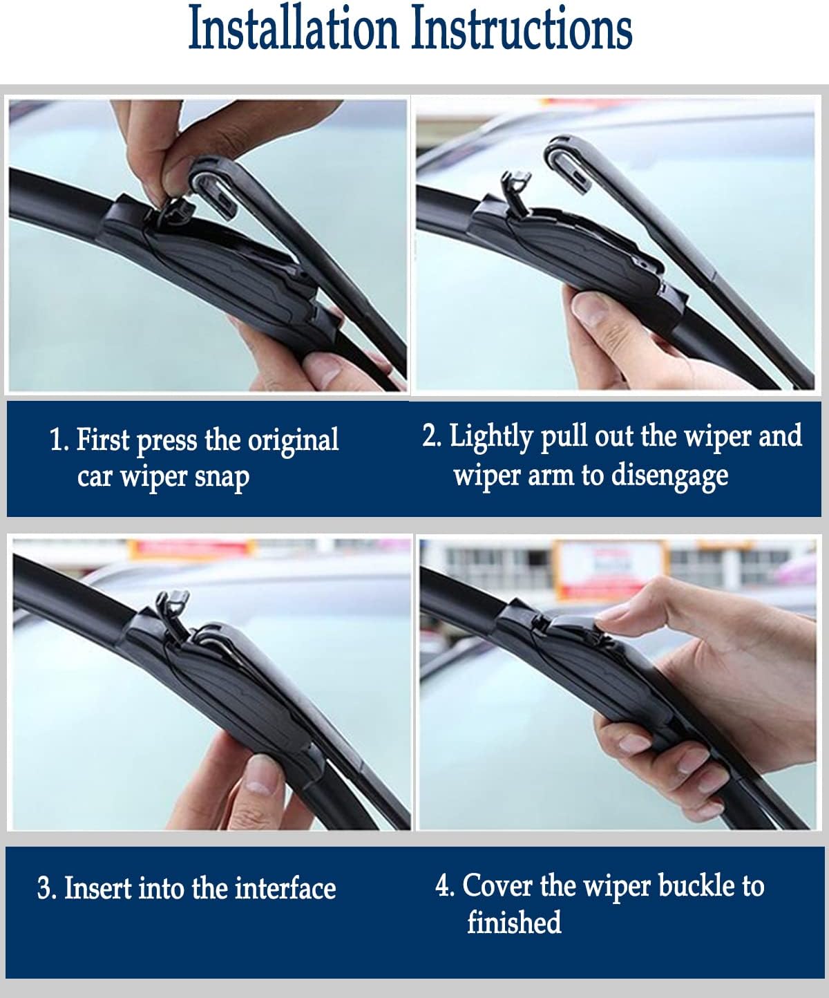 3 Wipers Blades for 2005-2012 Nissan Pathfinder, 2005-2015 Nissan Xterra, Mazda 3 2014-2018 Windshield Wiper Blades Original Equipment Replacement Front and Rear- 24"/18"/12B" (Pack of 3) J- HOOK
