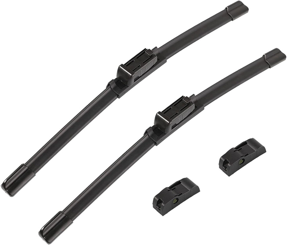 2 wipers Replacement For Benz 2008-2014 W207 W212 W218 W204 Class C250 C300 C350 C63 AMG W218 C218 CLS550 CLS63 AMG Replacement Windshield Wiper Blades Set 24"+24"(Set of 2)