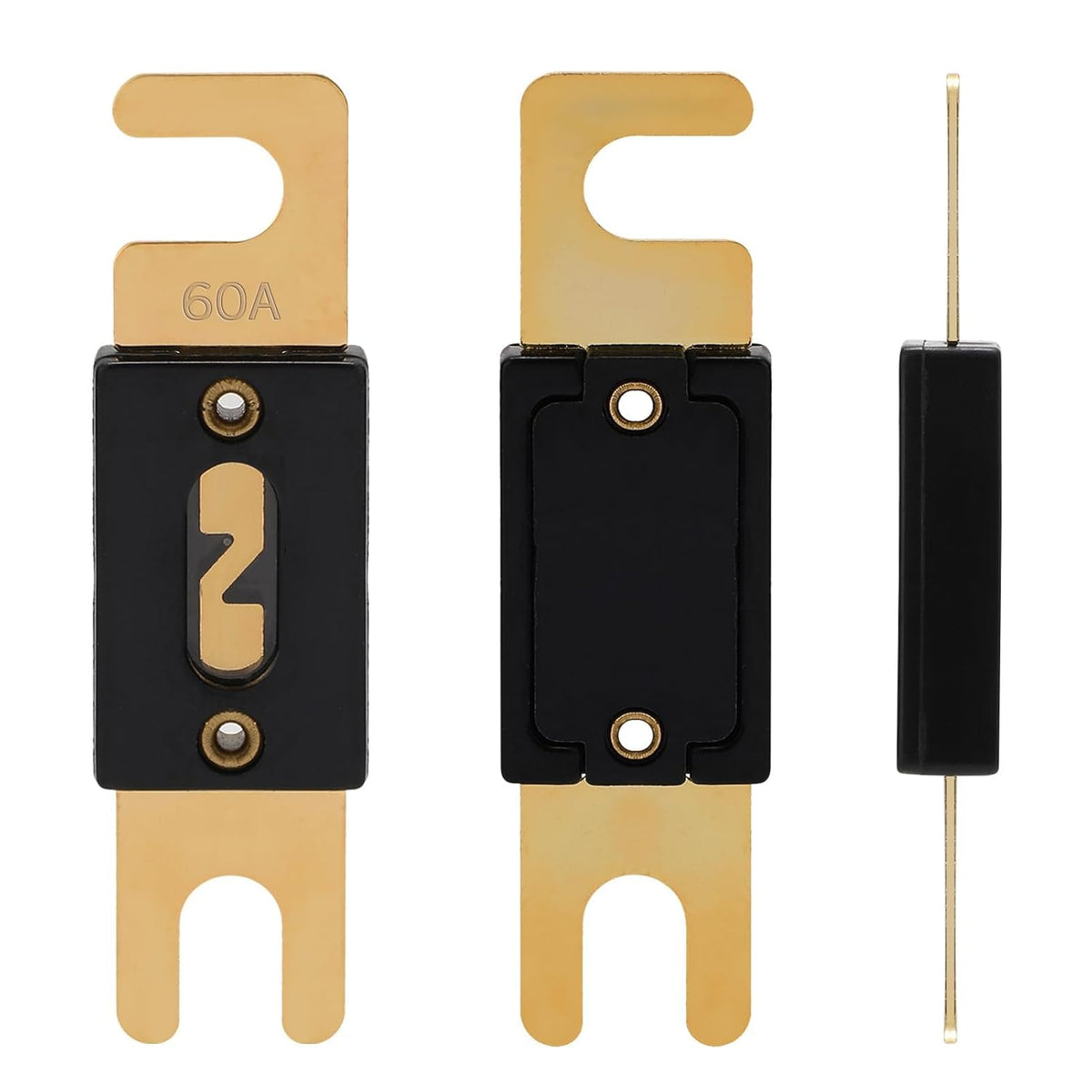60A ANL Fuse 60 Amp Inline Blade Fuses 32V for Car Audio Inverter Automotive Stereo (Pack of 3 pcs)