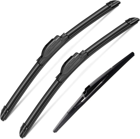 3Pcs Windshield Wipers Blades for Lexus RX350 2010 2011 2013 2014 2015, Original Equipment Replacement Windshield Wiper Blades for My Car- 26"/22"/16" (Pack of 3) J- HOOK
