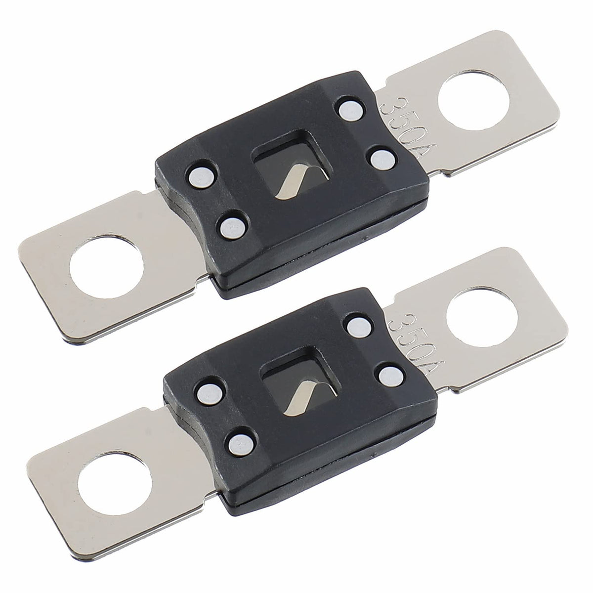 350A MEGA High Current Fuse - 350 Amp Bolt-on Fuse for Cars, Trucks, Construction Vehicles, Buses, Caravans (2 Pcs)