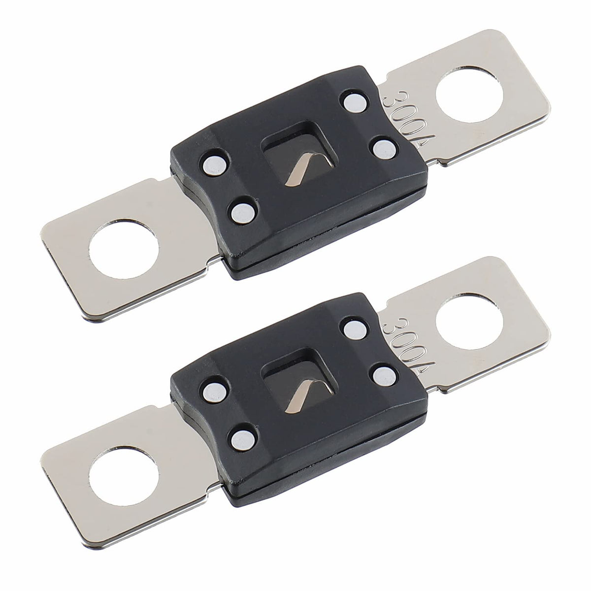 300A MEGA High Current Fuse - 300 Amp Bolt-on Fuse for Cars, Trucks, Construction Vehicles, Buses, Caravans (2 Pcs)