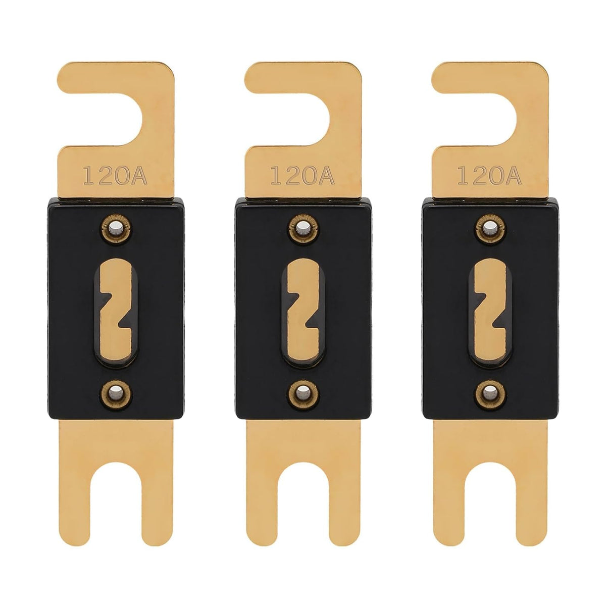 120A ANL Fuse 120 Amp Inline Blade Fuses 32V for Car Audio Inverter Automotive Stereo (Pack of 3 pcs)