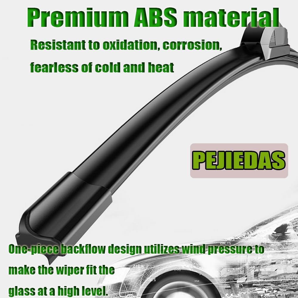 3 Wiper Blades, Front Wiper + Rear Wiper Blades for GMC Envoy 2002-2006/Yukon 2000-2006/Land Rover Range Rover Sport 2006-2013 (22 inch + 22 inch + 16 inch) OE Original Style