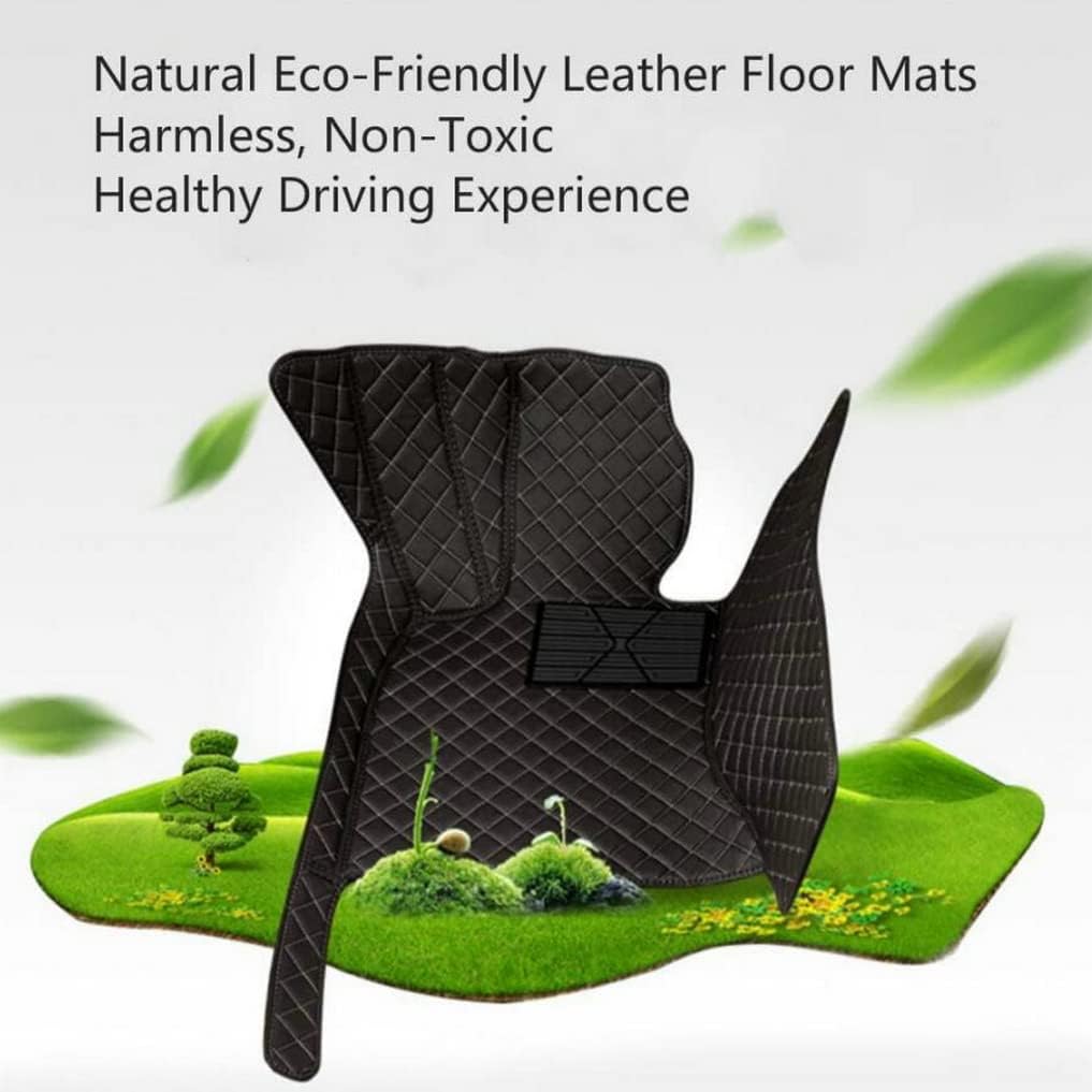 Custom All-Weather Protection Leather Car Floor Mats for Cars Sedan SUV Sports Car Waterproof Floor Mat (Blue)