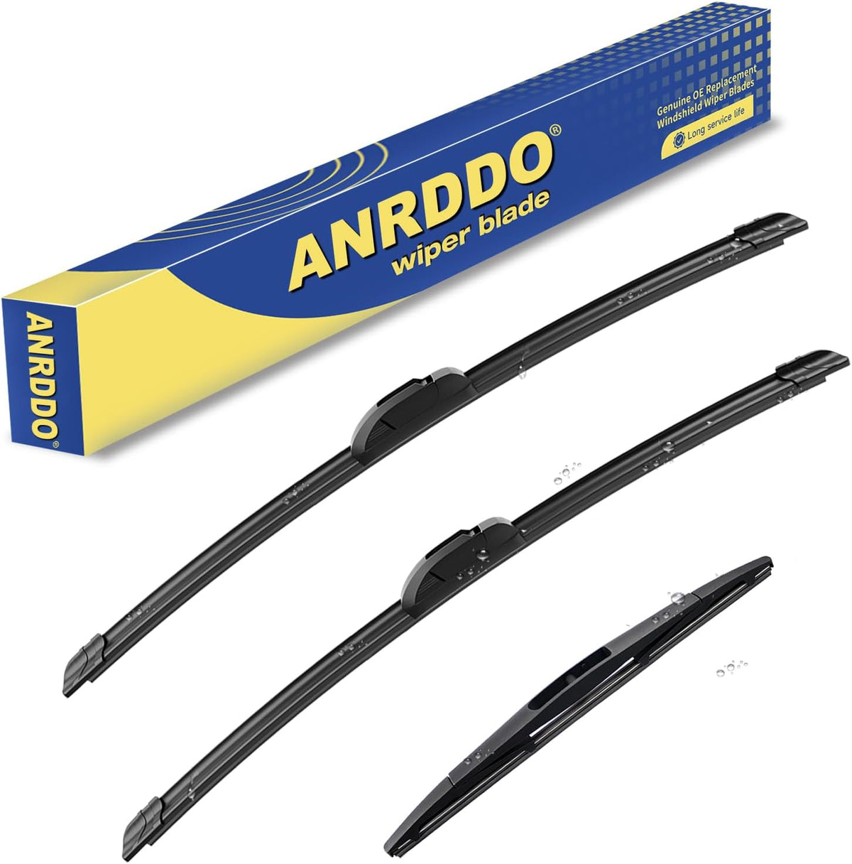 3 Wipers Factory Replacement For 2009-2012 Subaru Forester,2005-2009 Subaru Legacy Outback -Original Equipment Windshield Wiper Blades Set 24"+18"+14" (Set of 3)