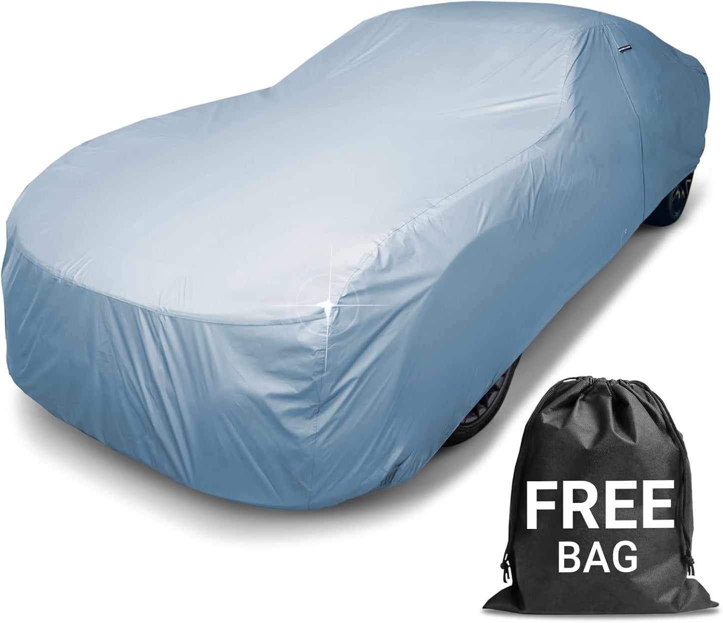iCarCover Premium Car Cover for 1955-1958 Pontiac Chieftain Wagon Heavy Duty Waterproof All-Weather Automobiles Custom Fit Indoor Outdoor UV Snow Protection Covers with Straps and Bag