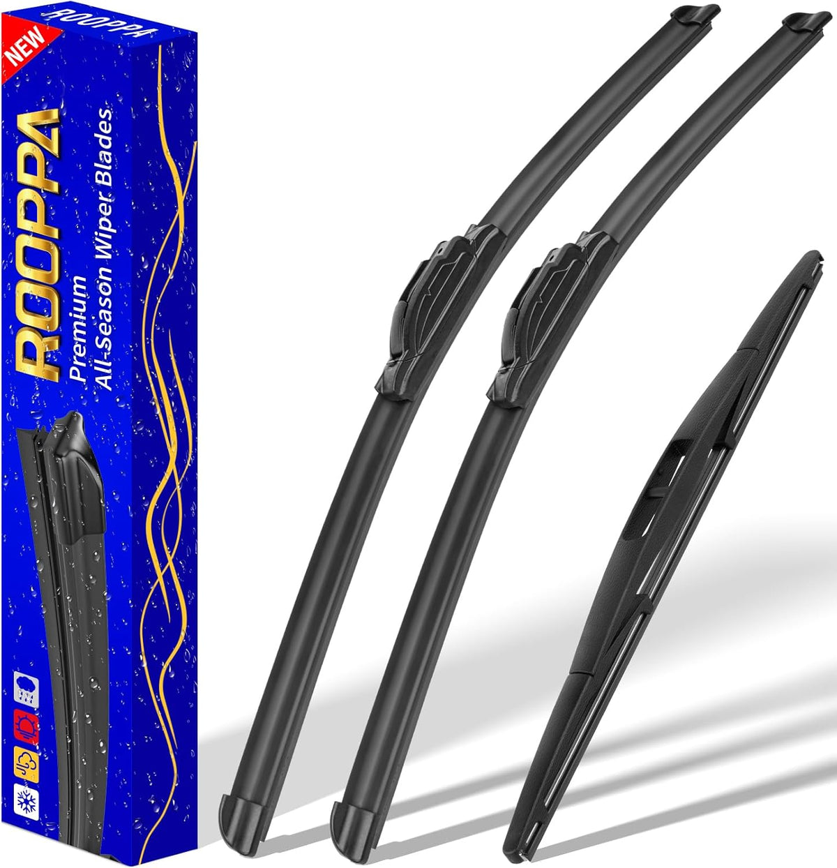 3 wipers Replacement for 2019-2023 Honda passport, Windshield Wiper Blades Original Equipment Replacement - 26"/24"/16" (Set of 3) U/J HOOK