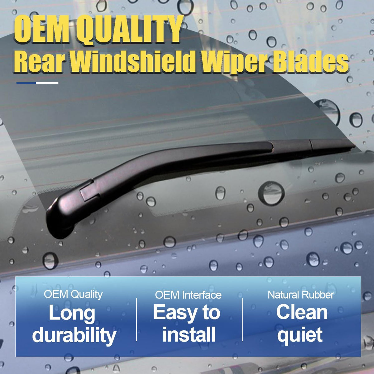 2 wipers Replacement For 2012 2013 2014 2015 2016 2017 2018 Tesla Model S Original Equipment Replacement Windshield Wiper Blades Set - 28"+18" (Set of 2) Top Lock