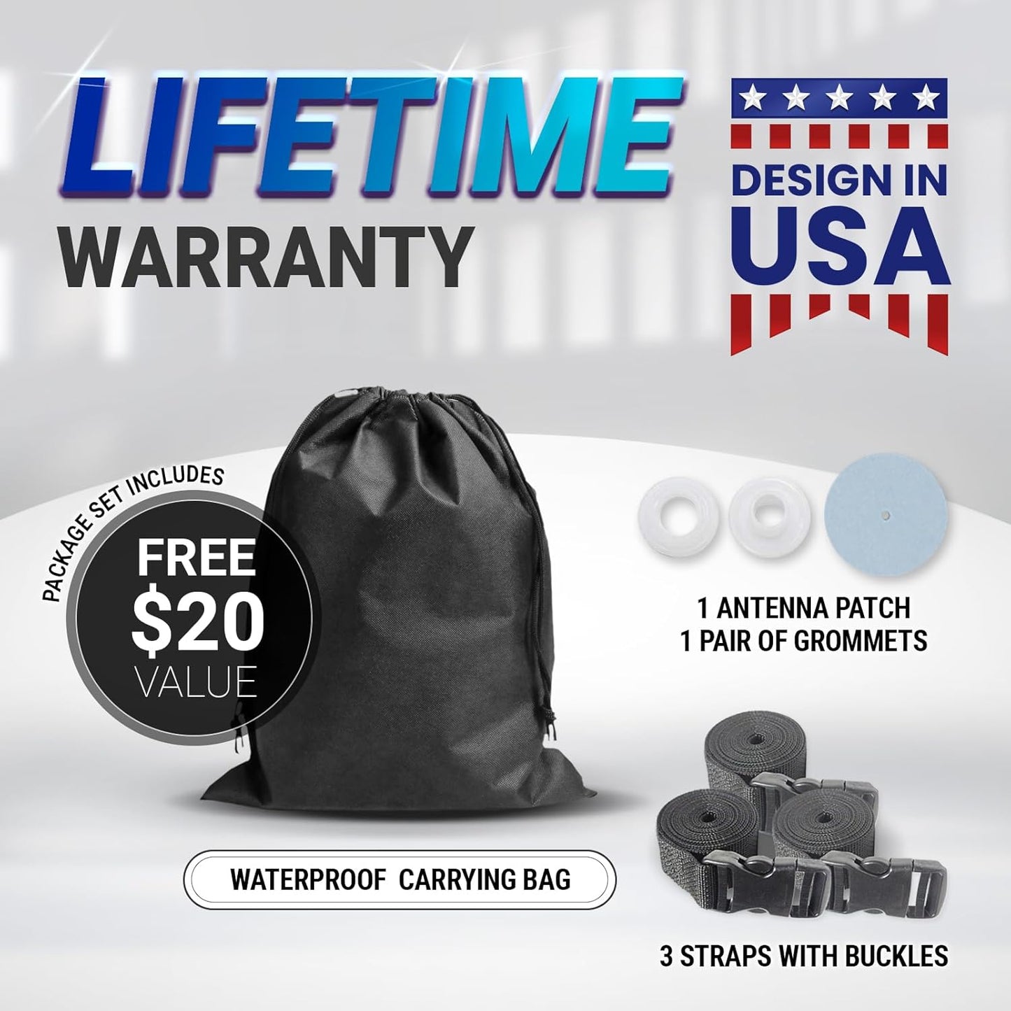 iCarCover Premium Car Cover for 1964-1970 Pontiac Tempest 2-Door Heavy Duty Waterproof All-Weather Automobiles Custom Fit Indoor Outdoor UV Snow Protection Covers with Straps and Bag
