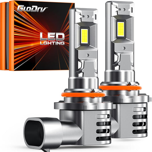 [2025 Upgrade] H10 Bulbs [Latest & Brightest] 40000lm 800% Brightness Fog Lights Bulbs Real 1:1 Mini Size Design, 6000k Cool White，Pack of 2