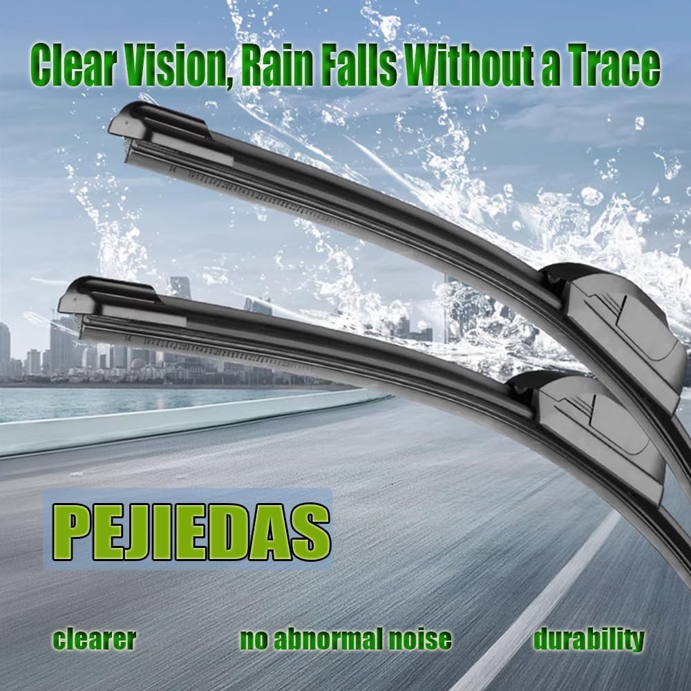 3 Wiper Blades, Front Wiper + Rear Wiper Blades for GMC Envoy 2002-2006/Yukon 2000-2006/Land Rover Range Rover Sport 2006-2013 (22 inch + 22 inch + 16 inch) OE Original Style