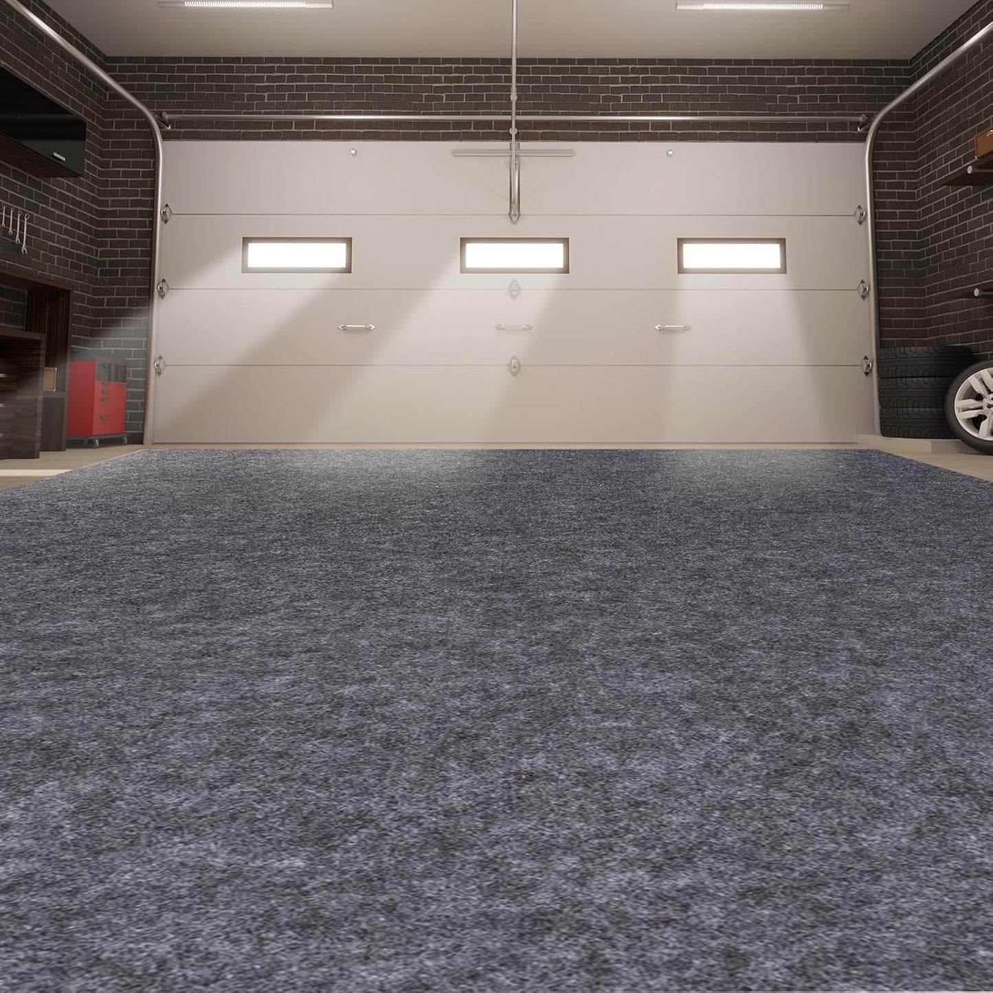 Garage Floor Mats Oil Spill Mat, Premium Absorbent Oil Pad, Waterproof Mats, Reusable, Washable, Protect Garage Floor Surface from Spill & Stain (60" x 72")